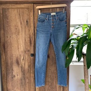 Madewell 9” Mid-rise Skinny Crop jeans